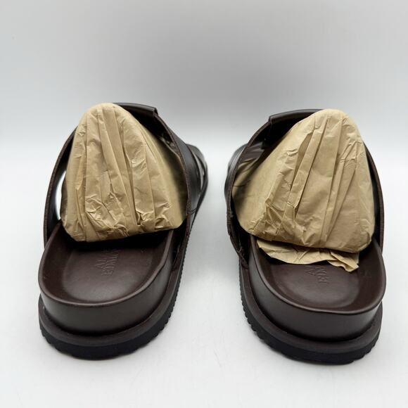 Allen Edmonds Mens Davis Sandals US 9 EU 43 Dark Brown Leather Fisherman NIB main image 12